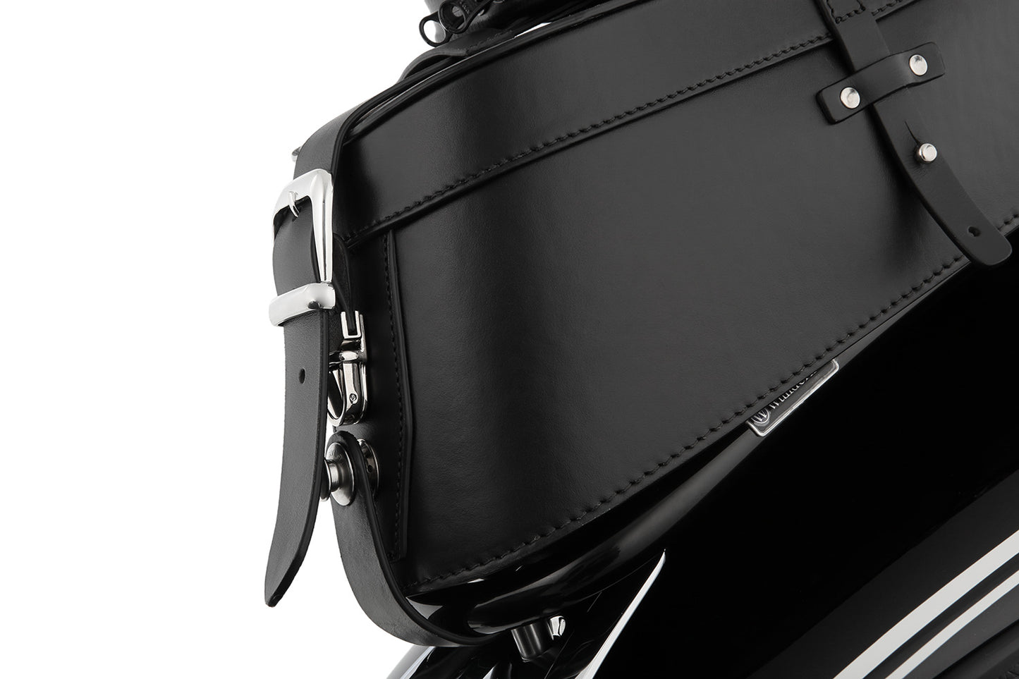 Wunderlich leather bag set »CLASSIC« for tank rails - black