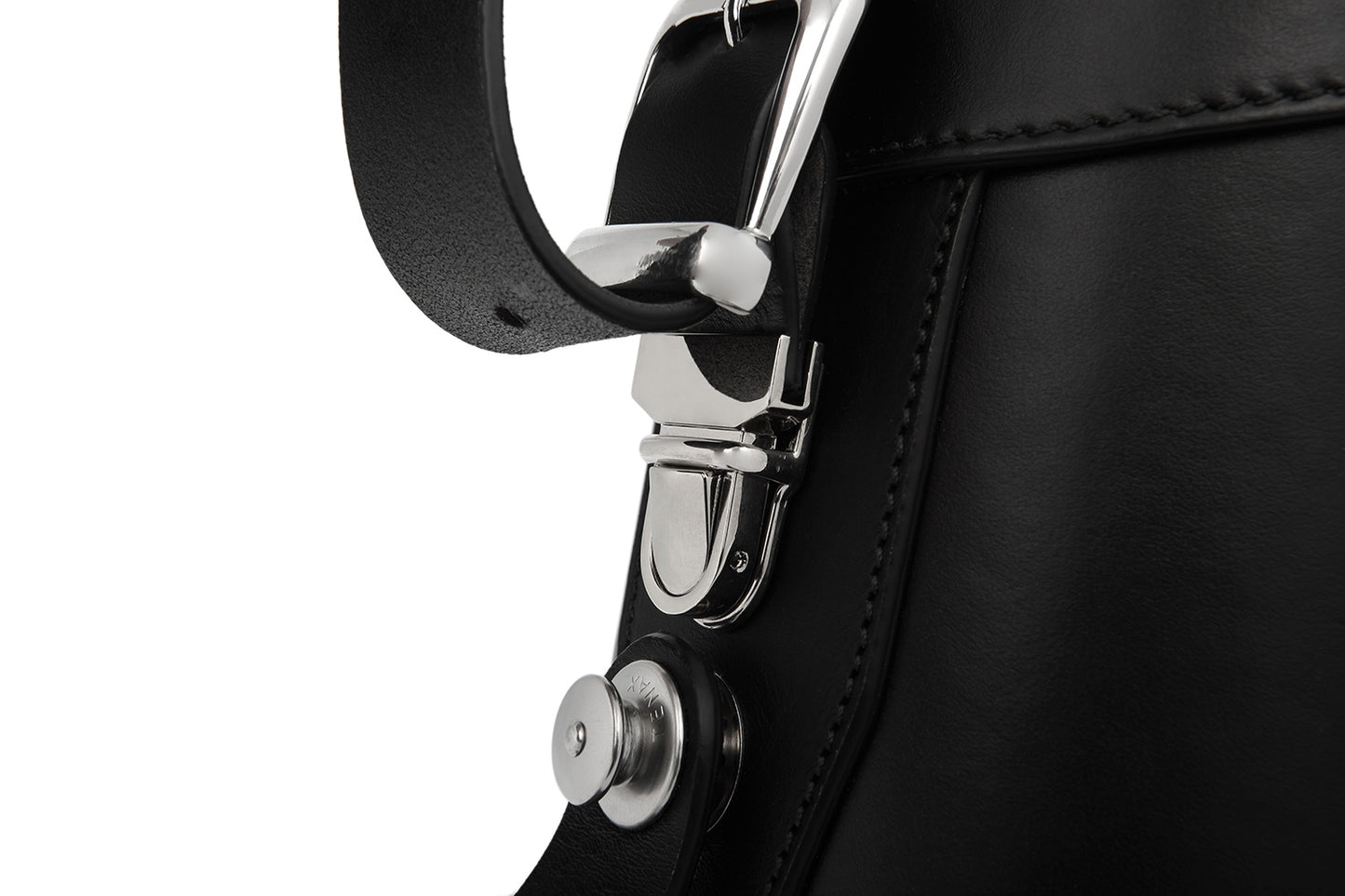 Wunderlich leather bag set »CLASSIC« for tank rails - black