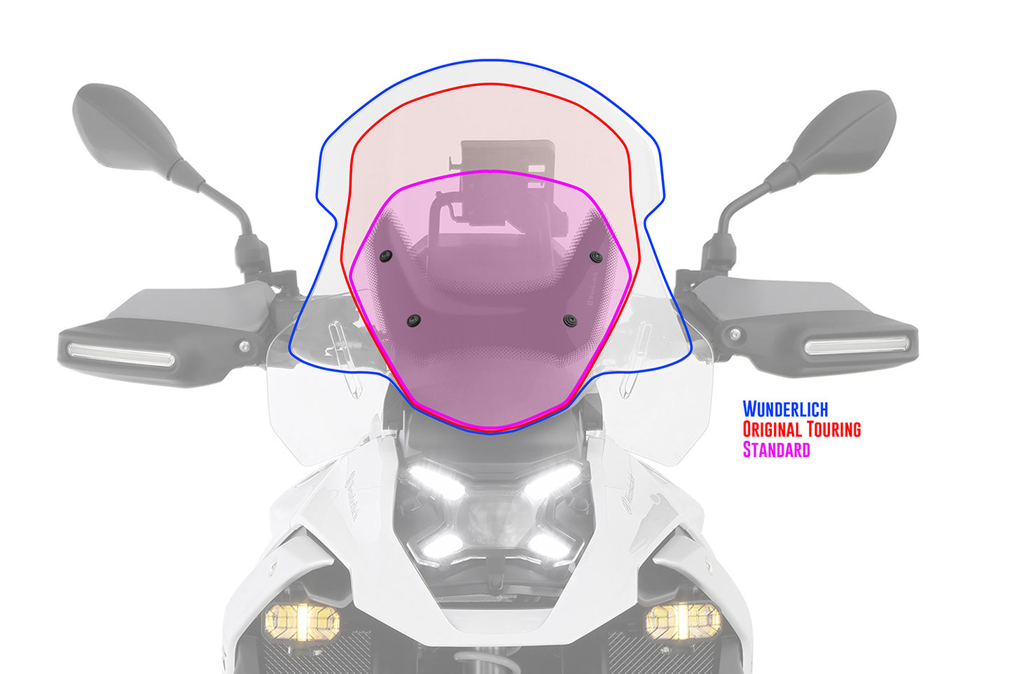 MARATHON windshield - clear - For models without ACC