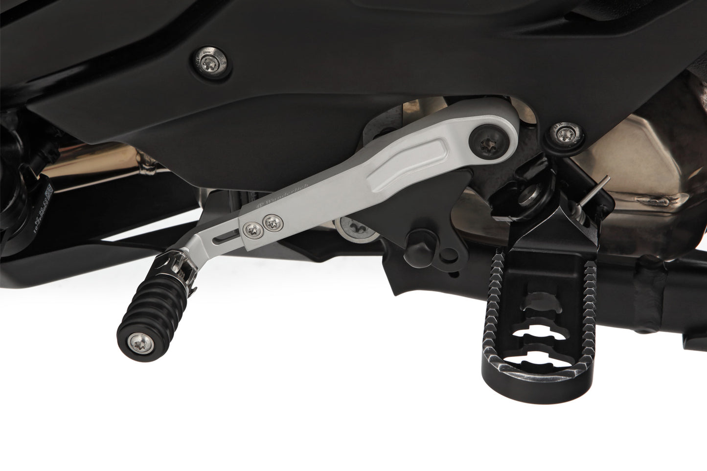 Adjustable gear shift lever CLEVER LEVER R1300 GS + Adventure - silver