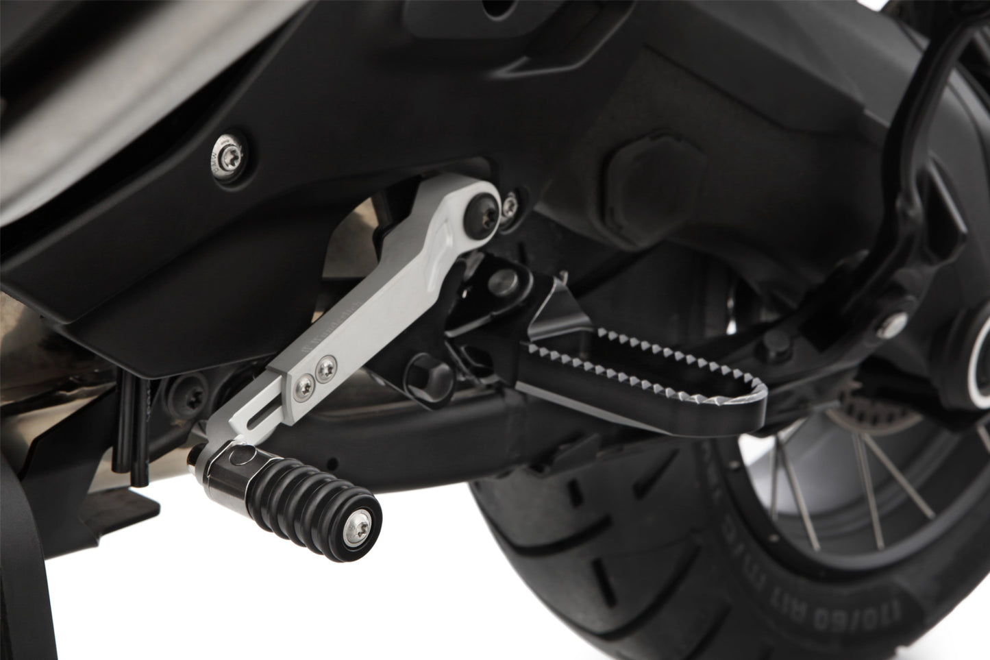 Adjustable gear shift lever CLEVER LEVER R1300 GS + Adventure - silver