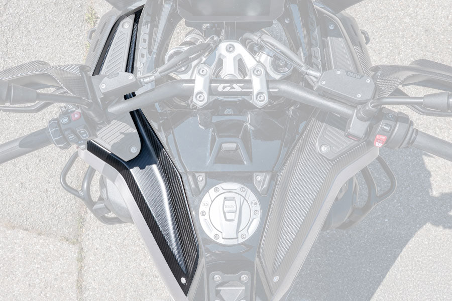 Ilmberger Upper Tank Cover R 1300 GS Adventure - left - carbon - matt