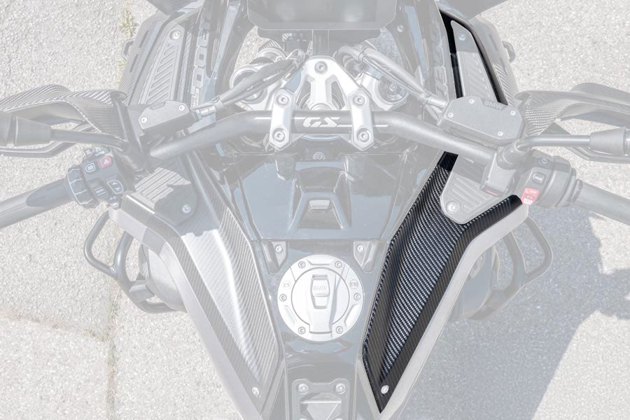 Ilmberger Upper Tank Cover R 1300 GS Adventure - right - carbon - matt