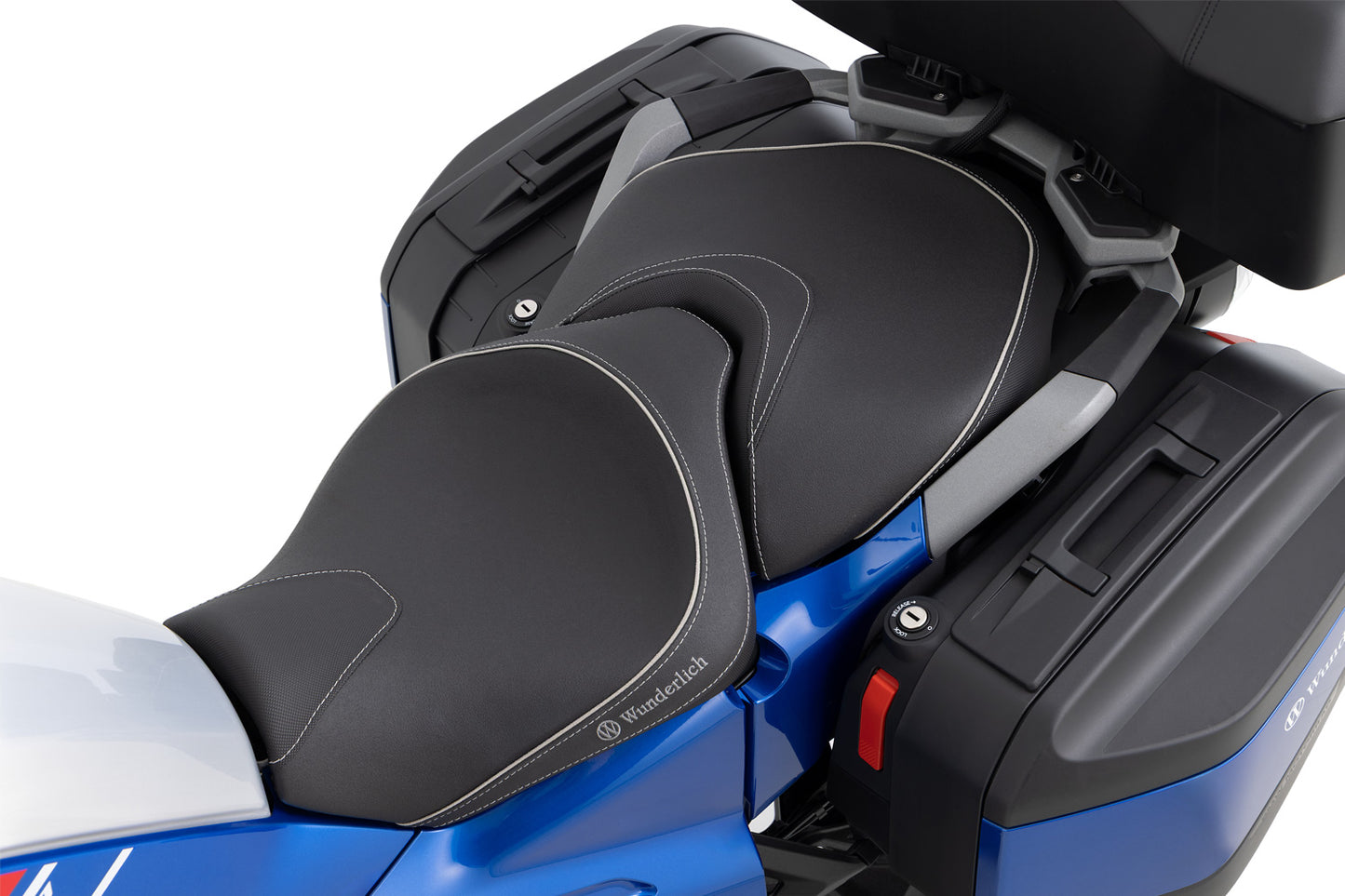 Wunderlich AKTIVKOMFORT passenger seat with seat heating Smart Plug & Play for the R 1300 RT - standard - black