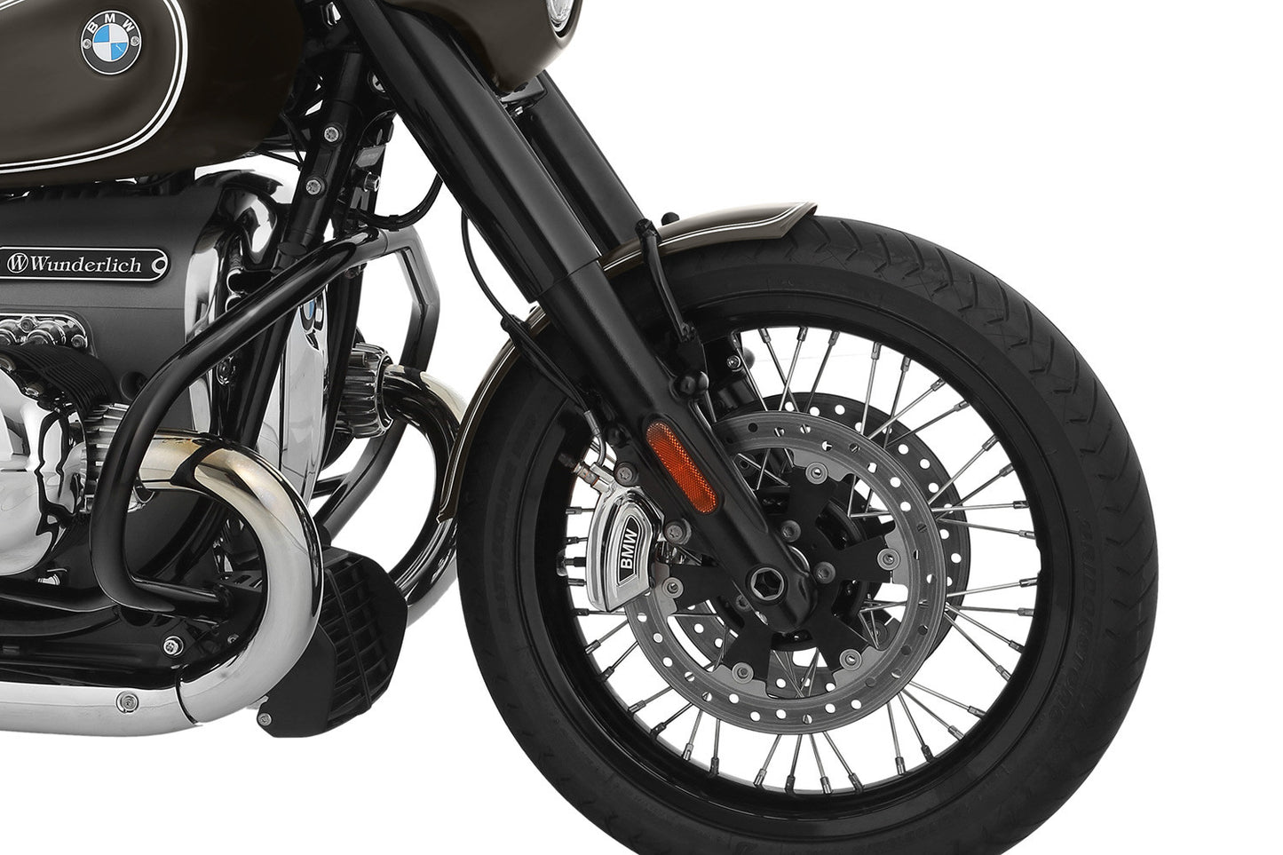 Wunderlich Front fender »RockBob« - - Manhattan metallic matt / white lined