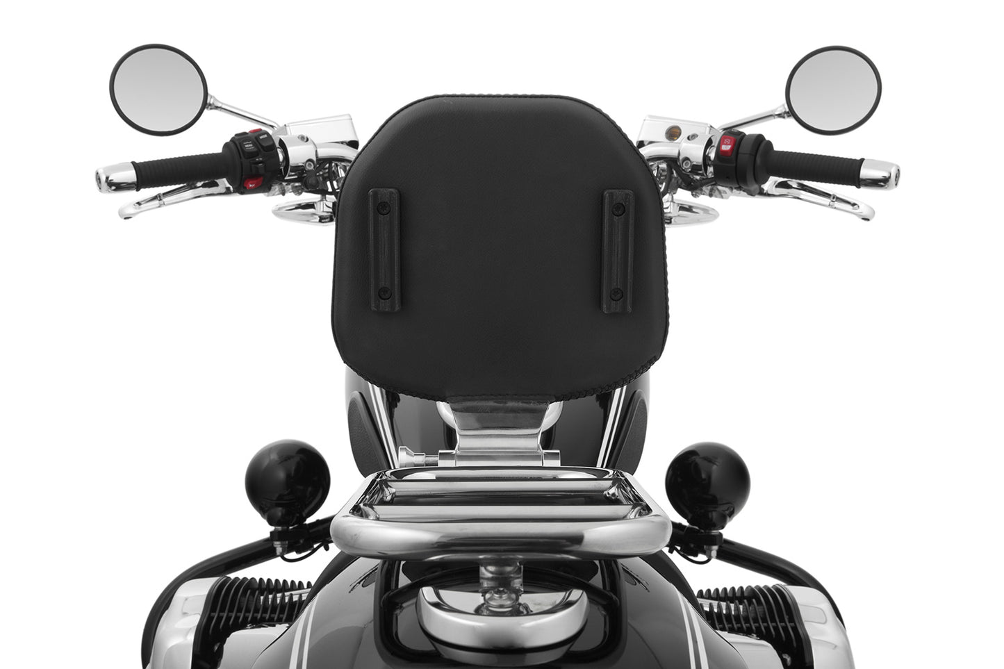 Wunderlich rider backrest - foldable - chromed