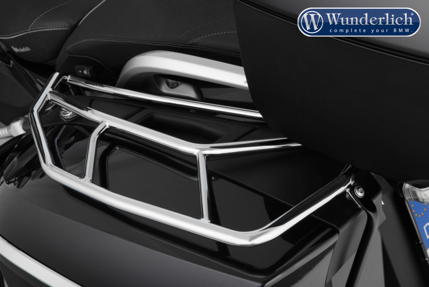 Wunderlich luggage rails for original case - left - chromed