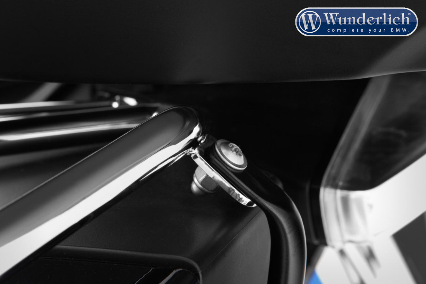 Wunderlich luggage rails for original case - left - chromed