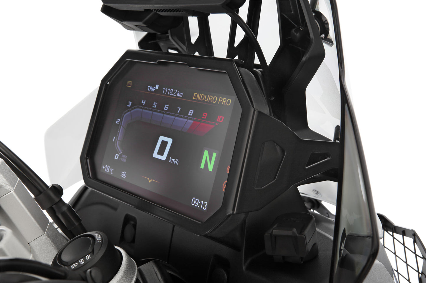 Wunderlich TFT Display Theft Protection F 900 GS - black