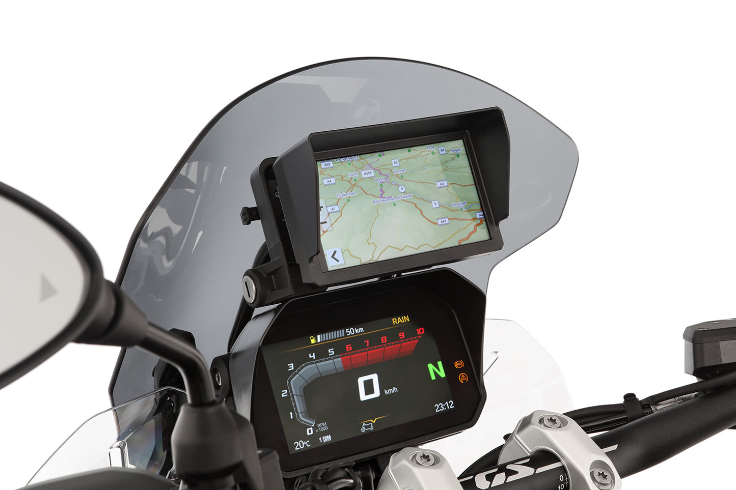 Sun Visor for the Garmin Zumo XT2 - black