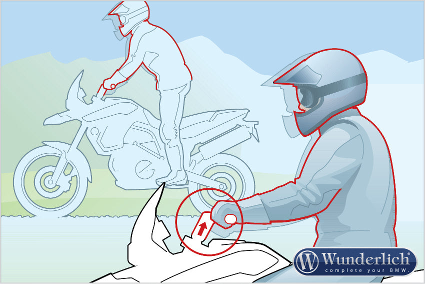 Wunderlich handlebar riser 20mm - silver