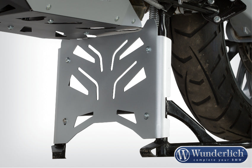 Centre stand protection plate silver