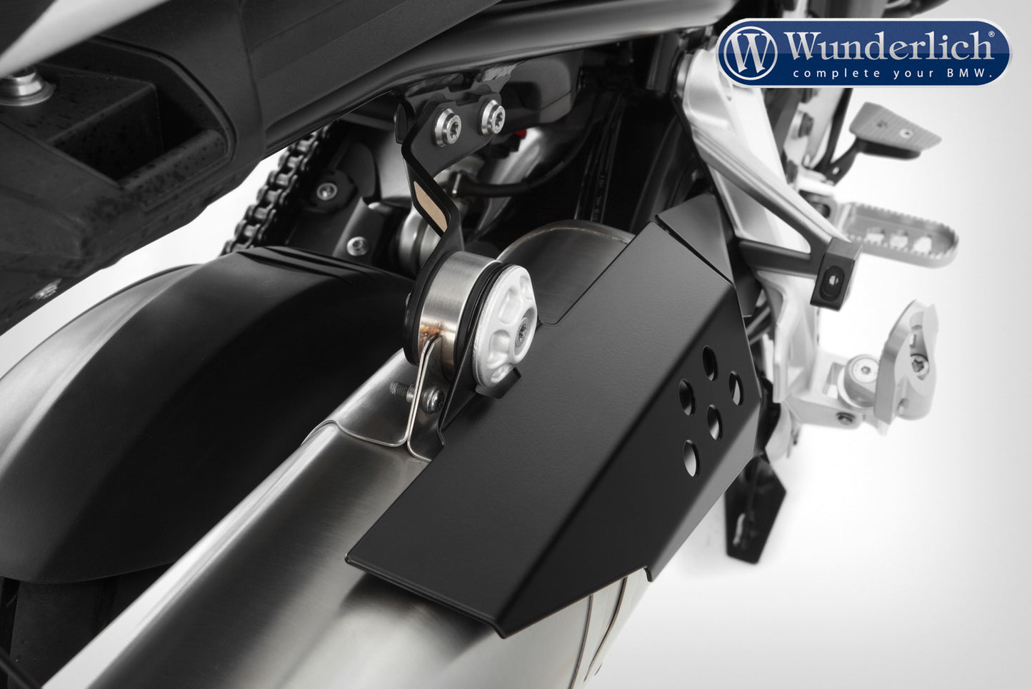 Wunderlich exhaust heat guard - black