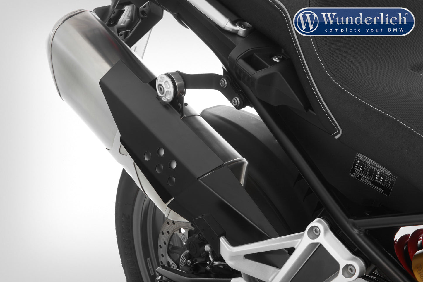 Wunderlich exhaust heat guard - black