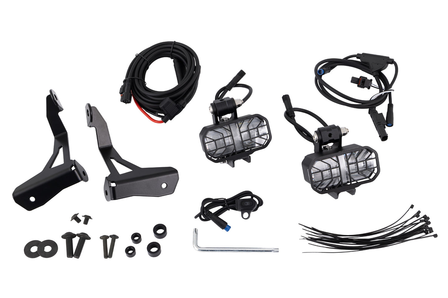 Wunderlich LED Auxiliary Lights MICROFLOOTER 3.0 R 12 - for vehicle mounting - black