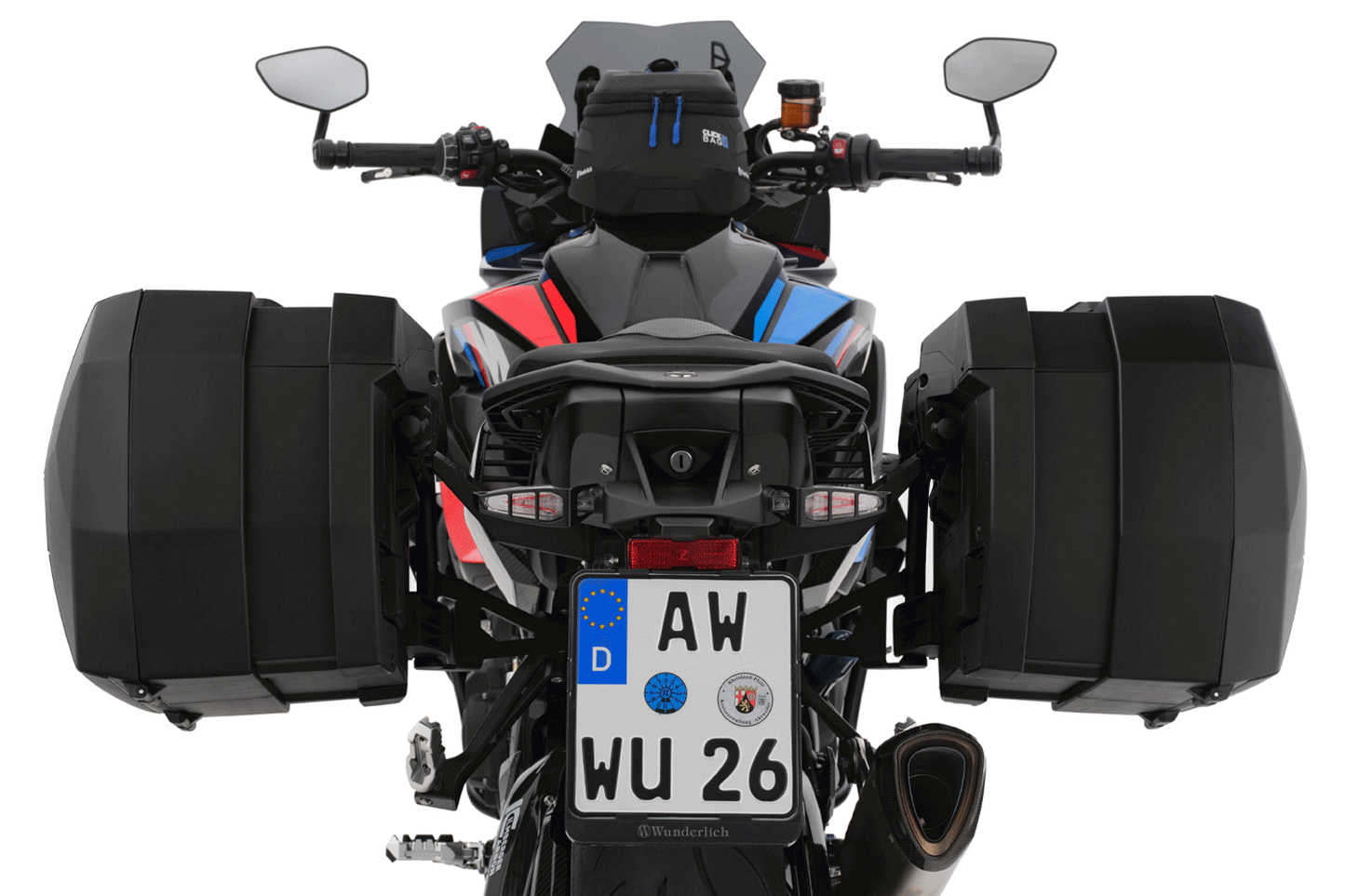 Wunderlich luggage system Vario case X-CASE with X-Rack light M 1000 XR - carbon optic