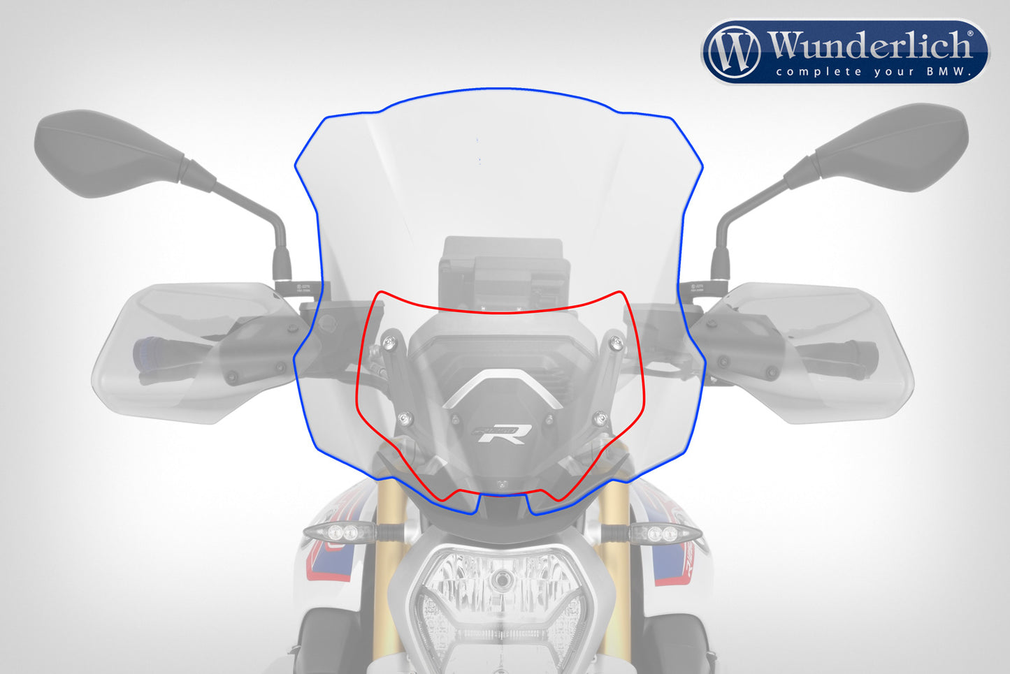 Wunderlich &#8220;MARATHON&#8221; windshield - high - clear