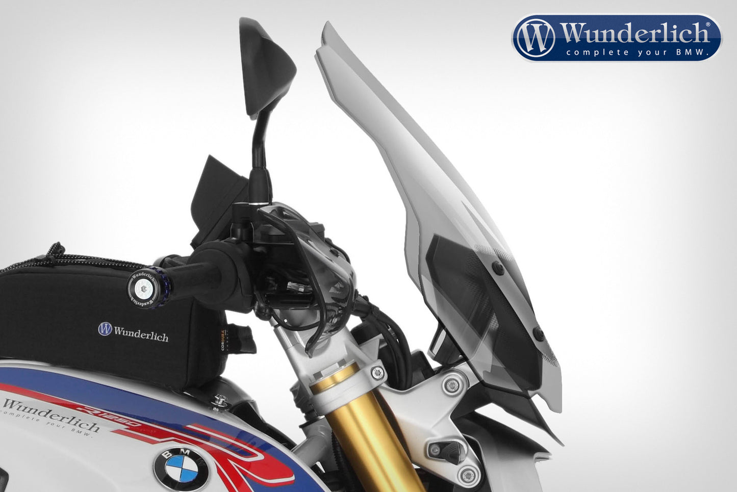 Wunderlich “MARATHON” windshield - high - smoked grey