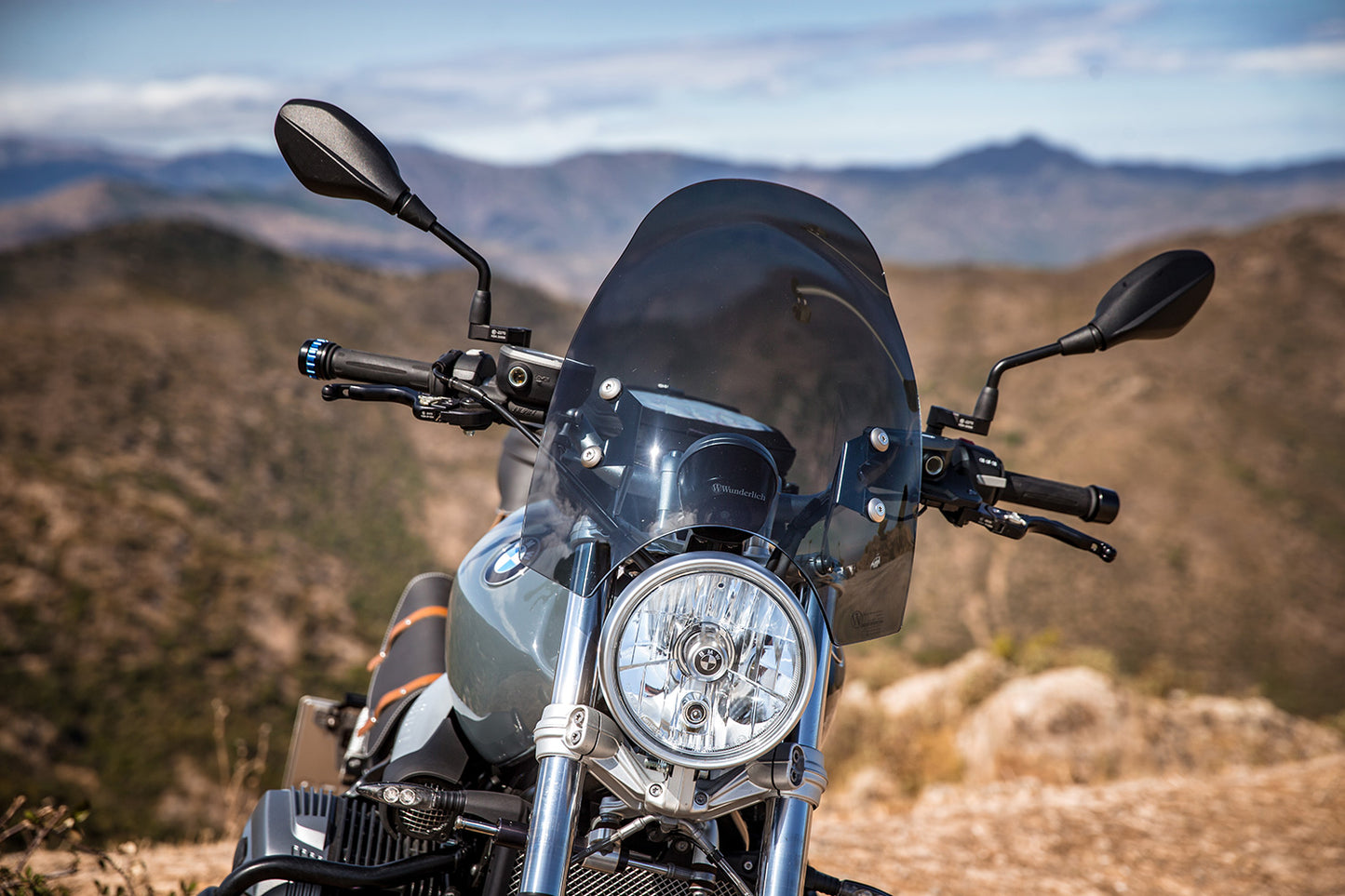 Wunderlich touring screen 70th-ROADSTER – smoked grey