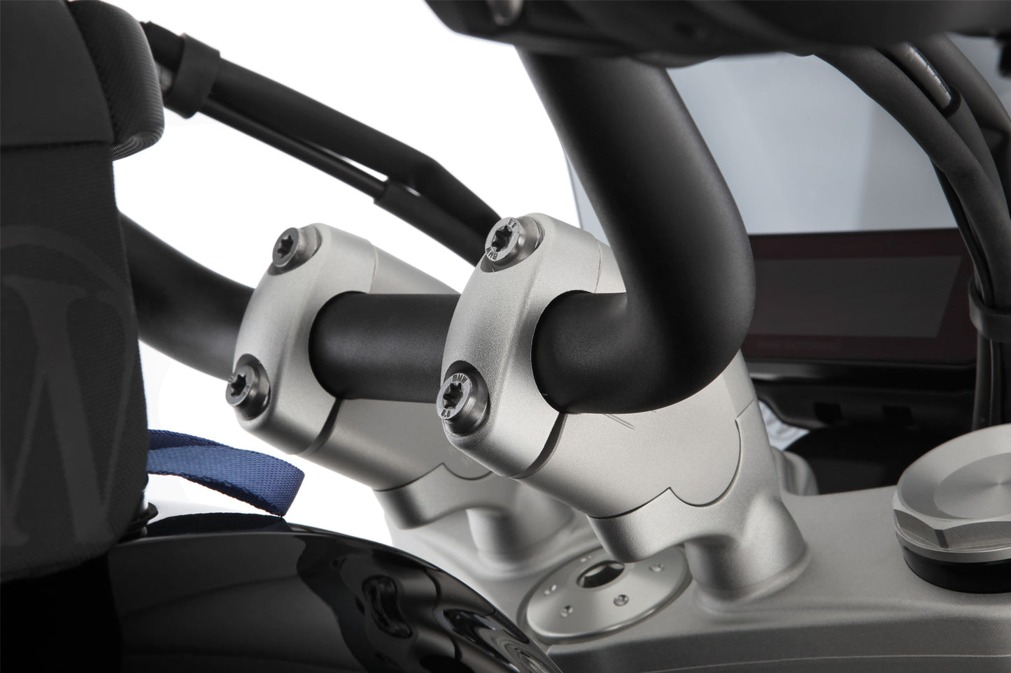 Handlebar riser ERGO+ R 12 / R 12 nineT - 41mm - silver