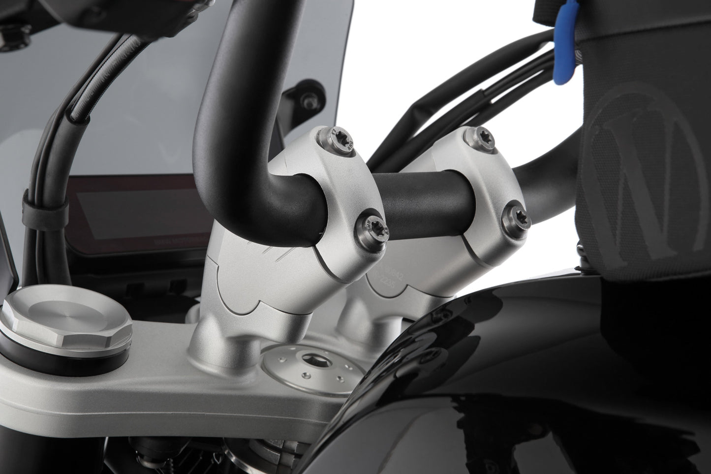 Handlebar riser ERGO+ R 12 / R 12 nineT - 41mm - silver