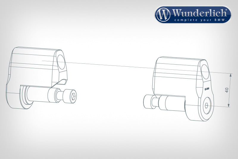 Handlebar riser R1200/1250 RT LC