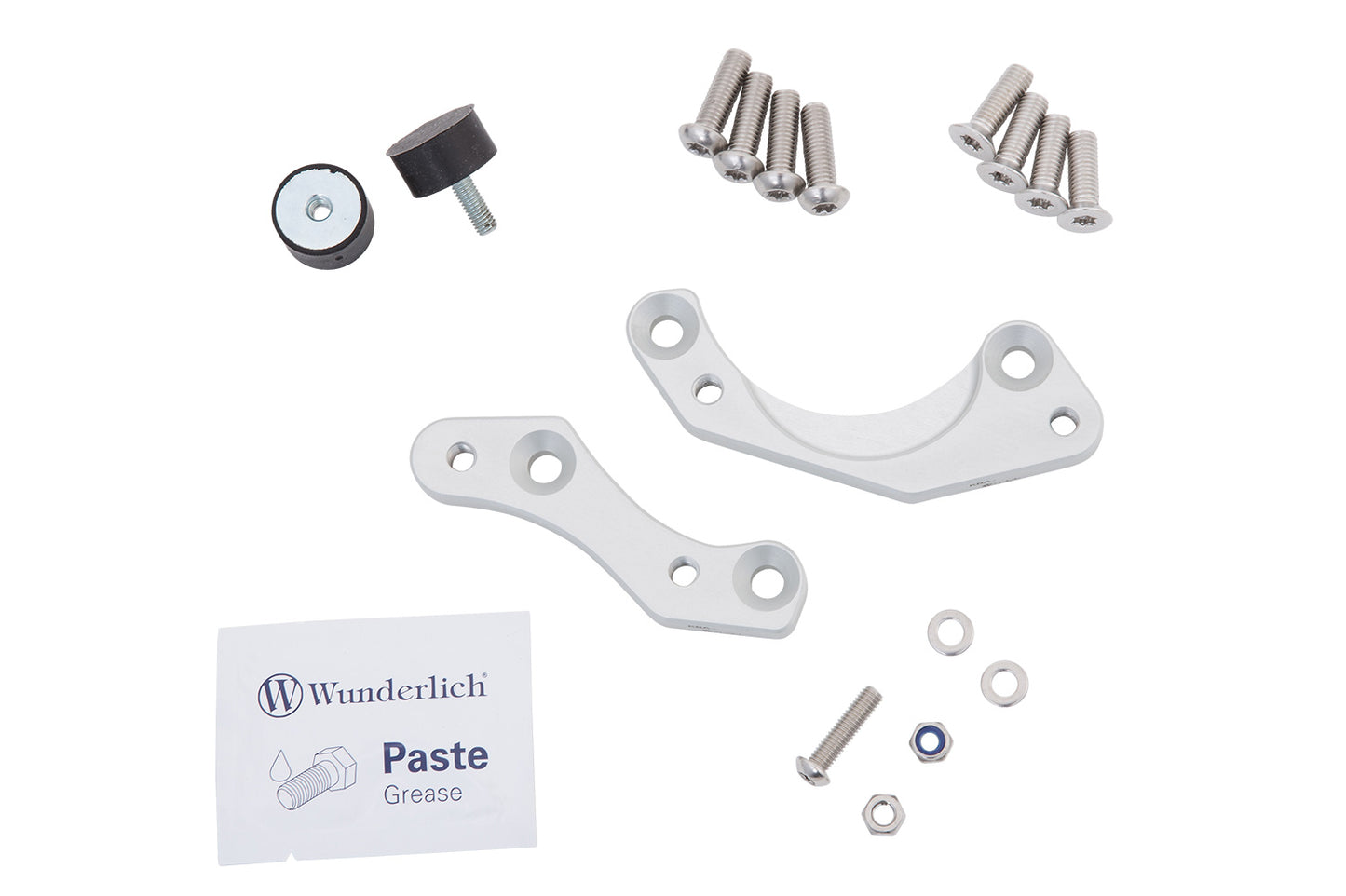 Wunderlich footrest lowering kit rider (EURO 5) - silver