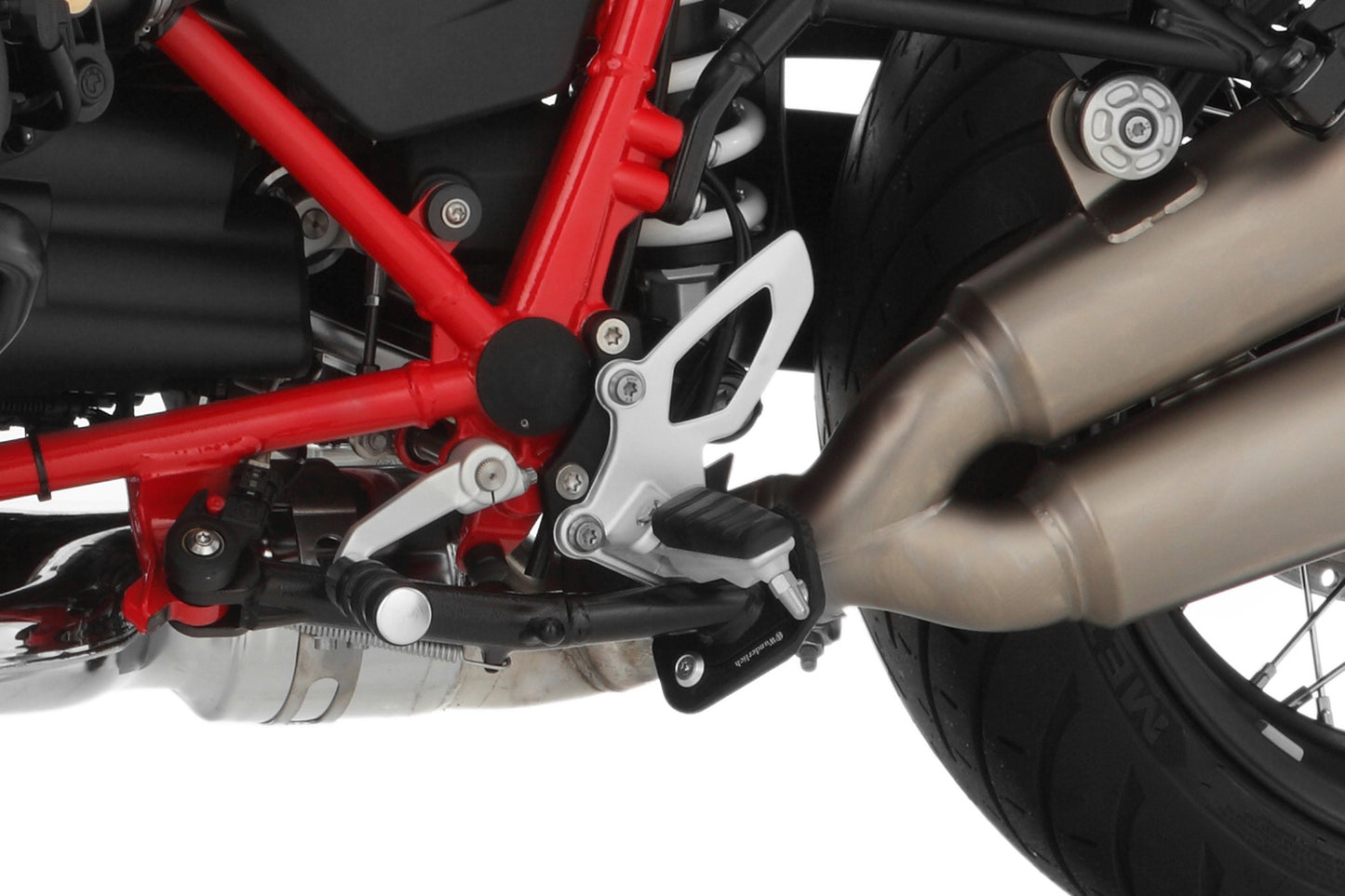 footrest lowering kit rider (EURO 5) - black