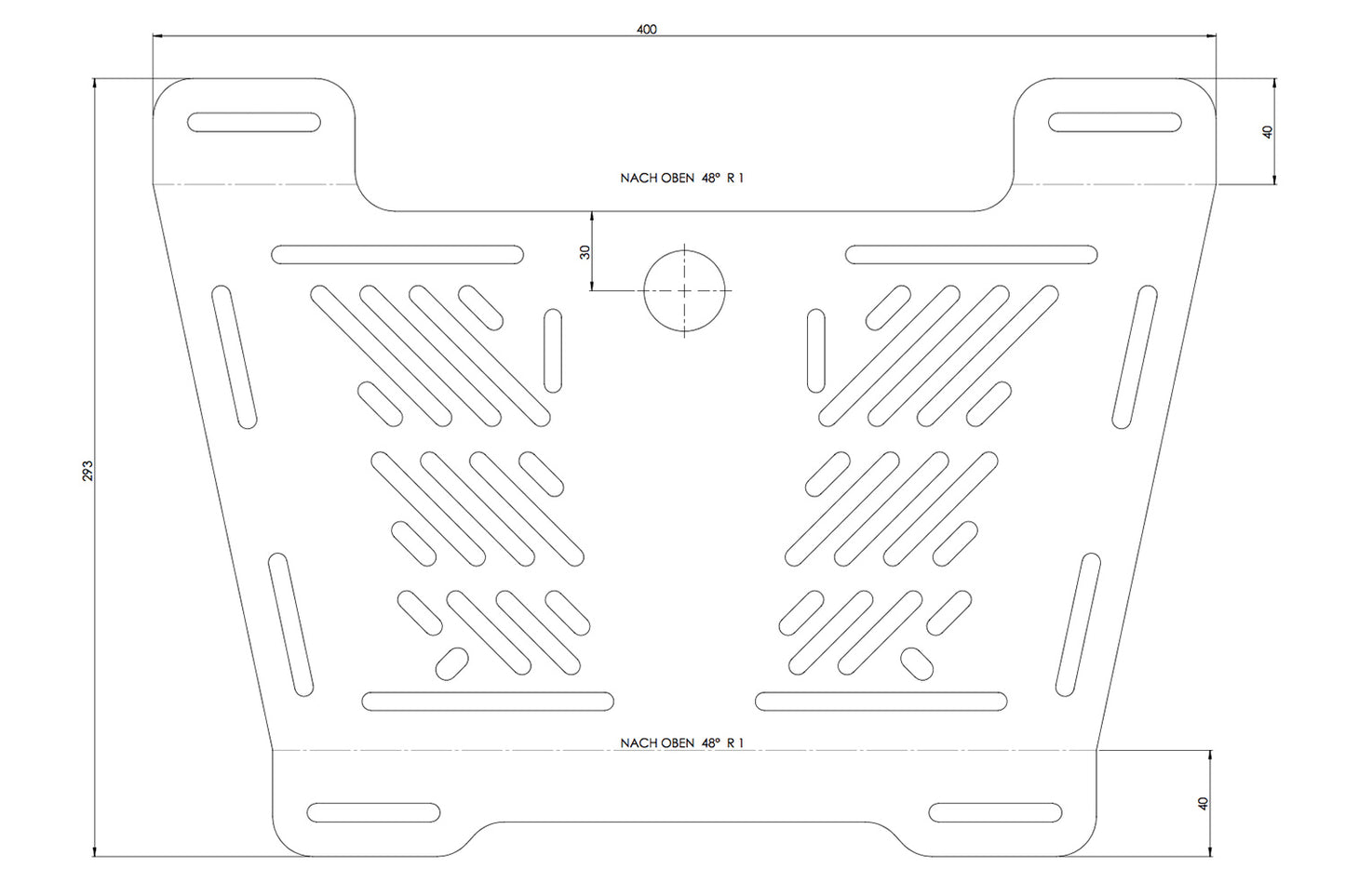 Universal Rear Rack Extension Small – Black - black