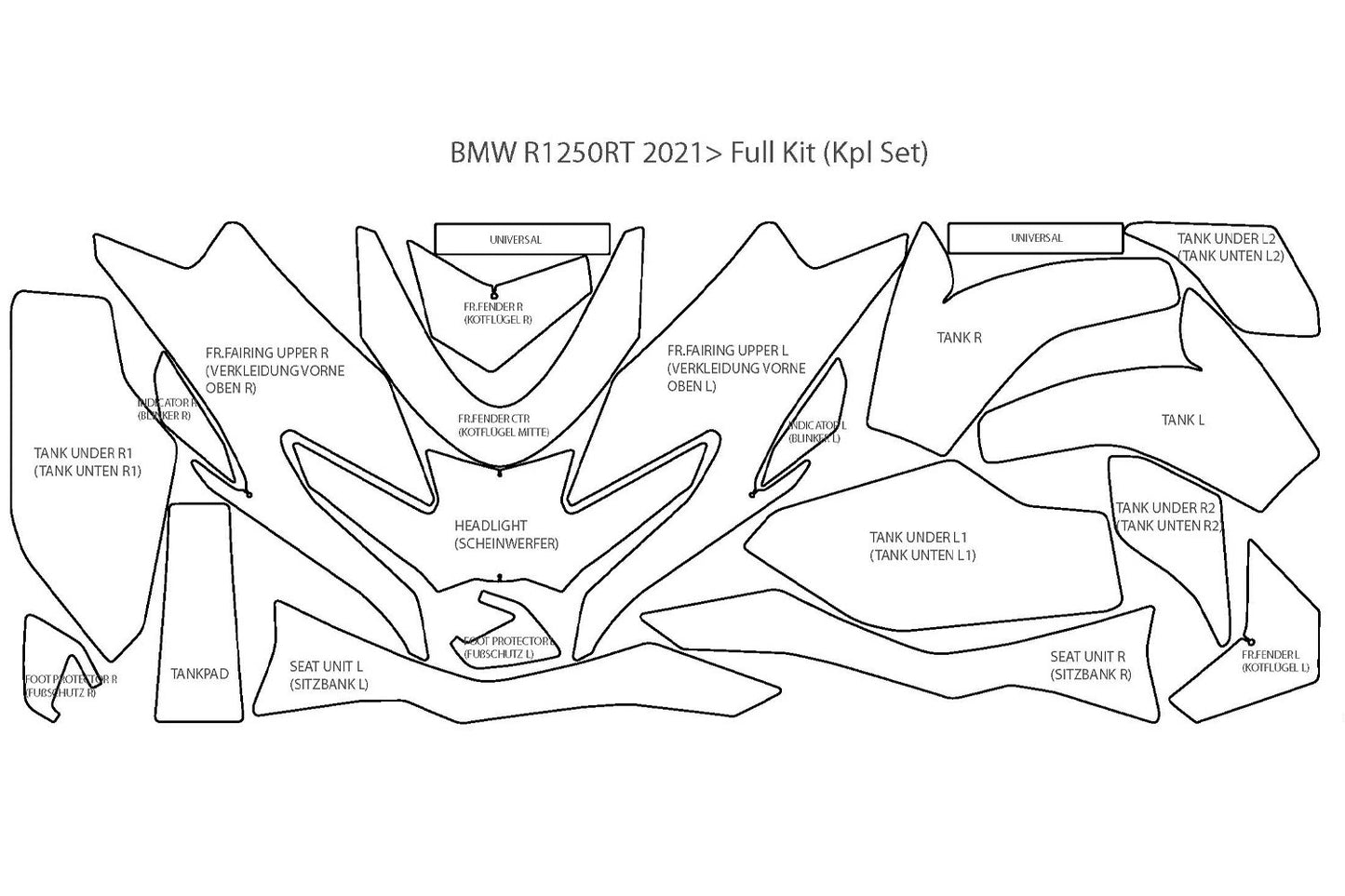 Complete paint protection set »PremiumShield«