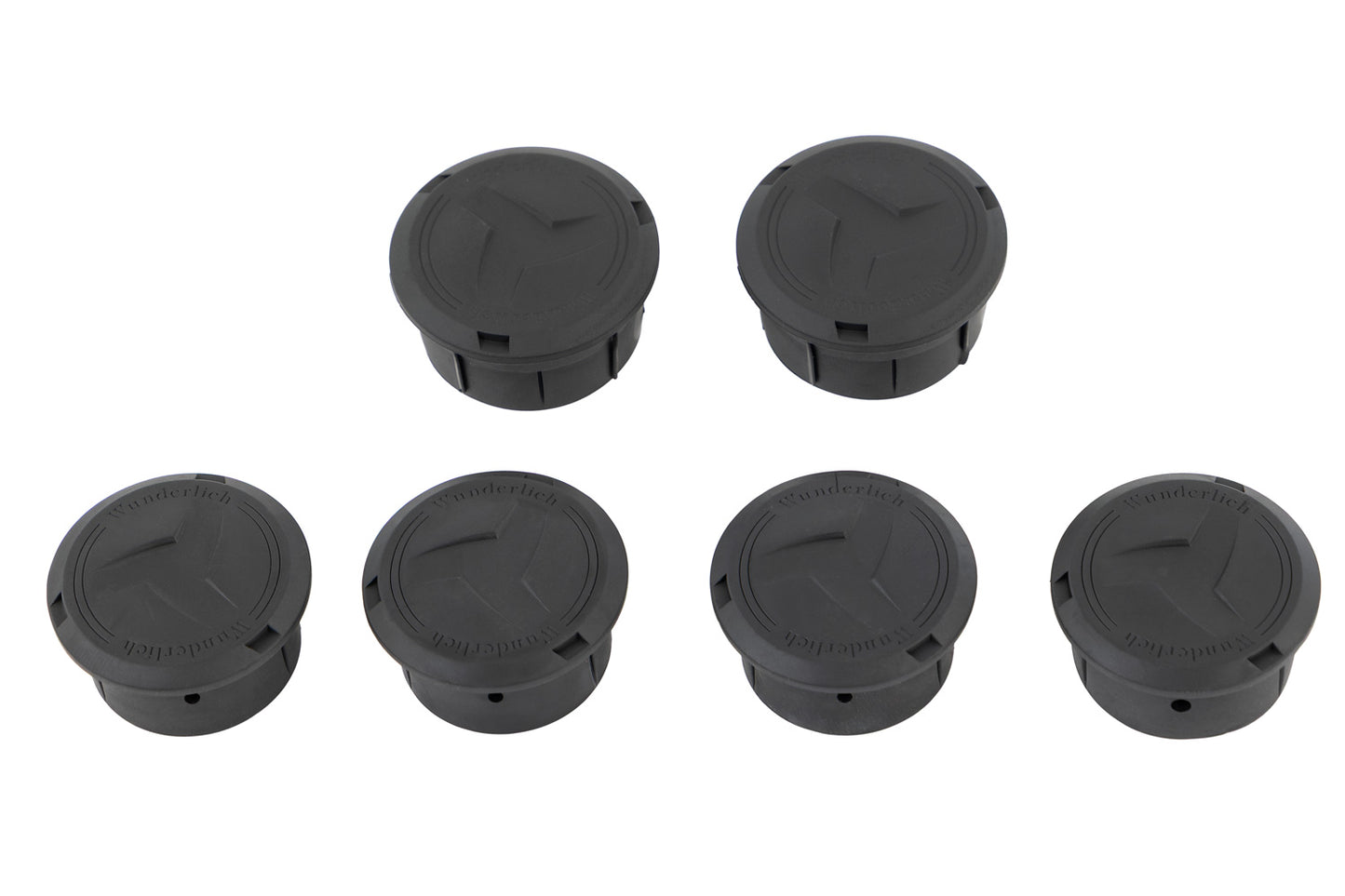 Frame Plug Set – 6-piece – R 12 - Set - black