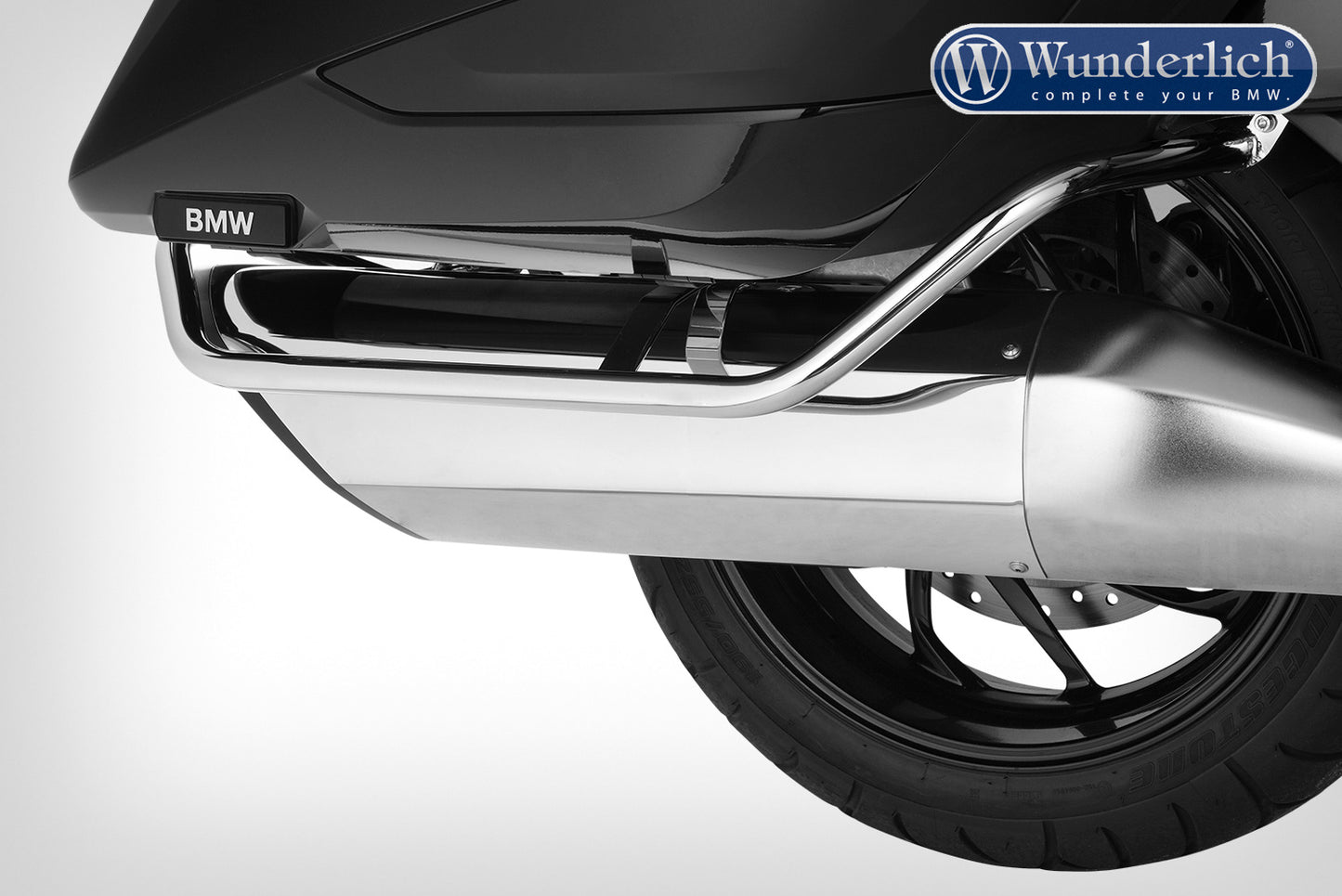 Wunderlich case protection bar - chromed