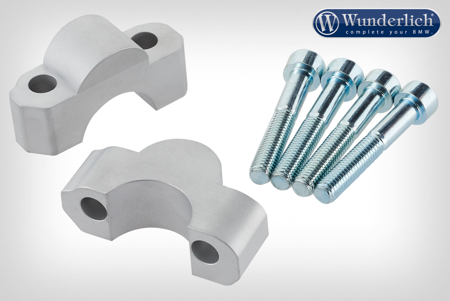 Wunderlich Handlebar risers SPORTEGO  20mm  silver