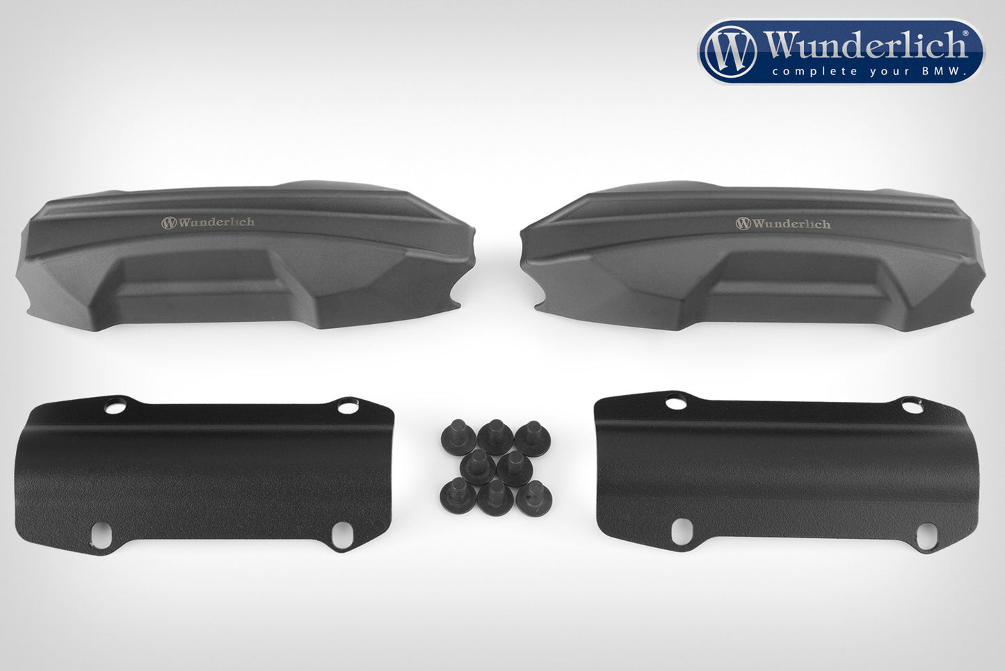 Wunderlich crash bar slide pad (pair) - 25mm - black