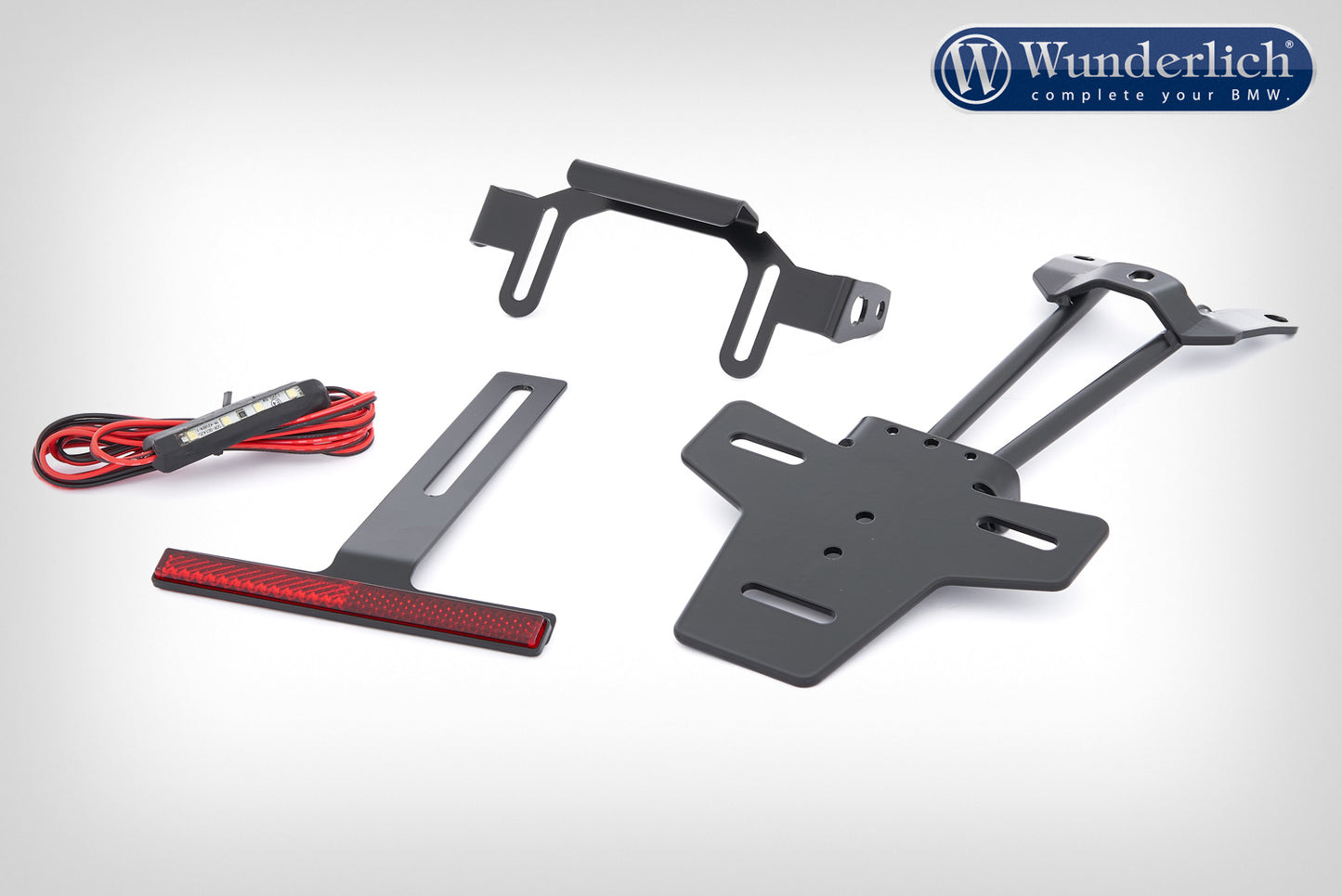 Wunderlich »RETROSPORT« licence plate holder - black