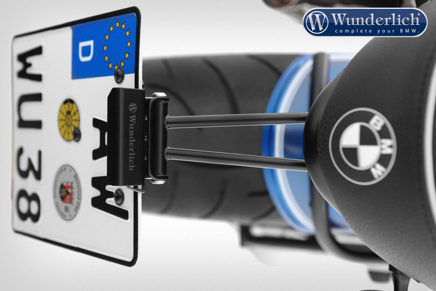 Wunderlich »RETROSPORT« licence plate holder - black
