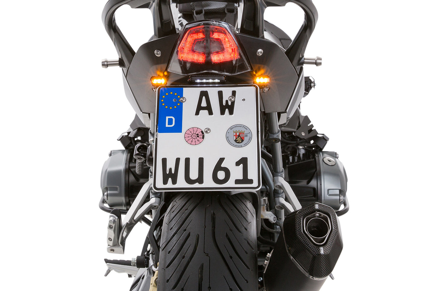 Wunderlich Tail Conversion Licence Plate Holder SPORT - black