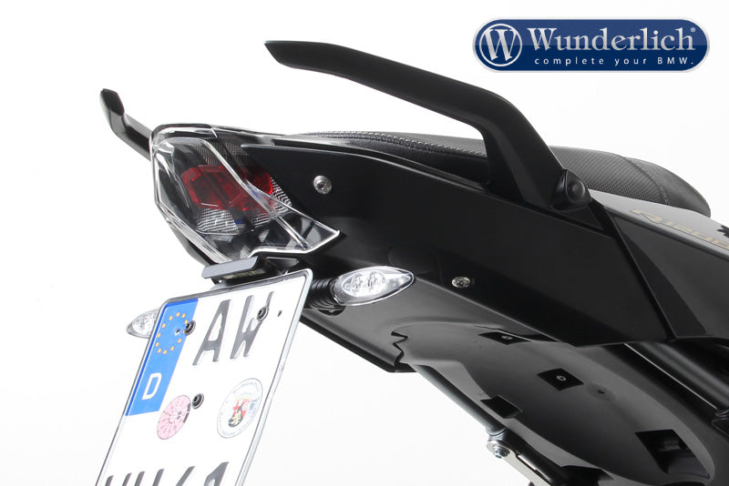 Signal bracket license plate holder for original blinker