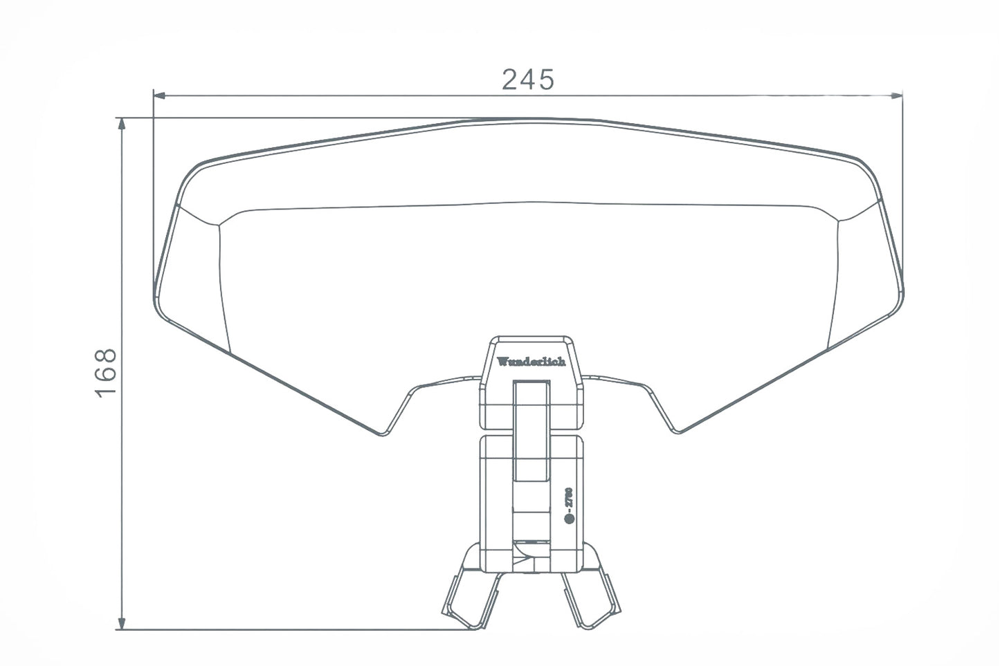 Wunderlich Vario-Ergo+ 3D screen Deflector  clear