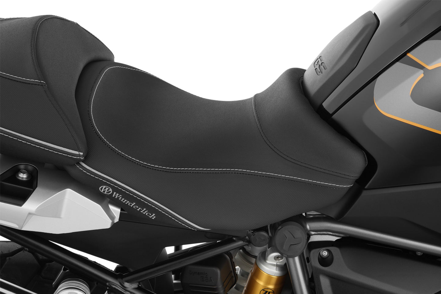 rider seat AKTIVKOMFORT with aftermarket seat heating - low - black