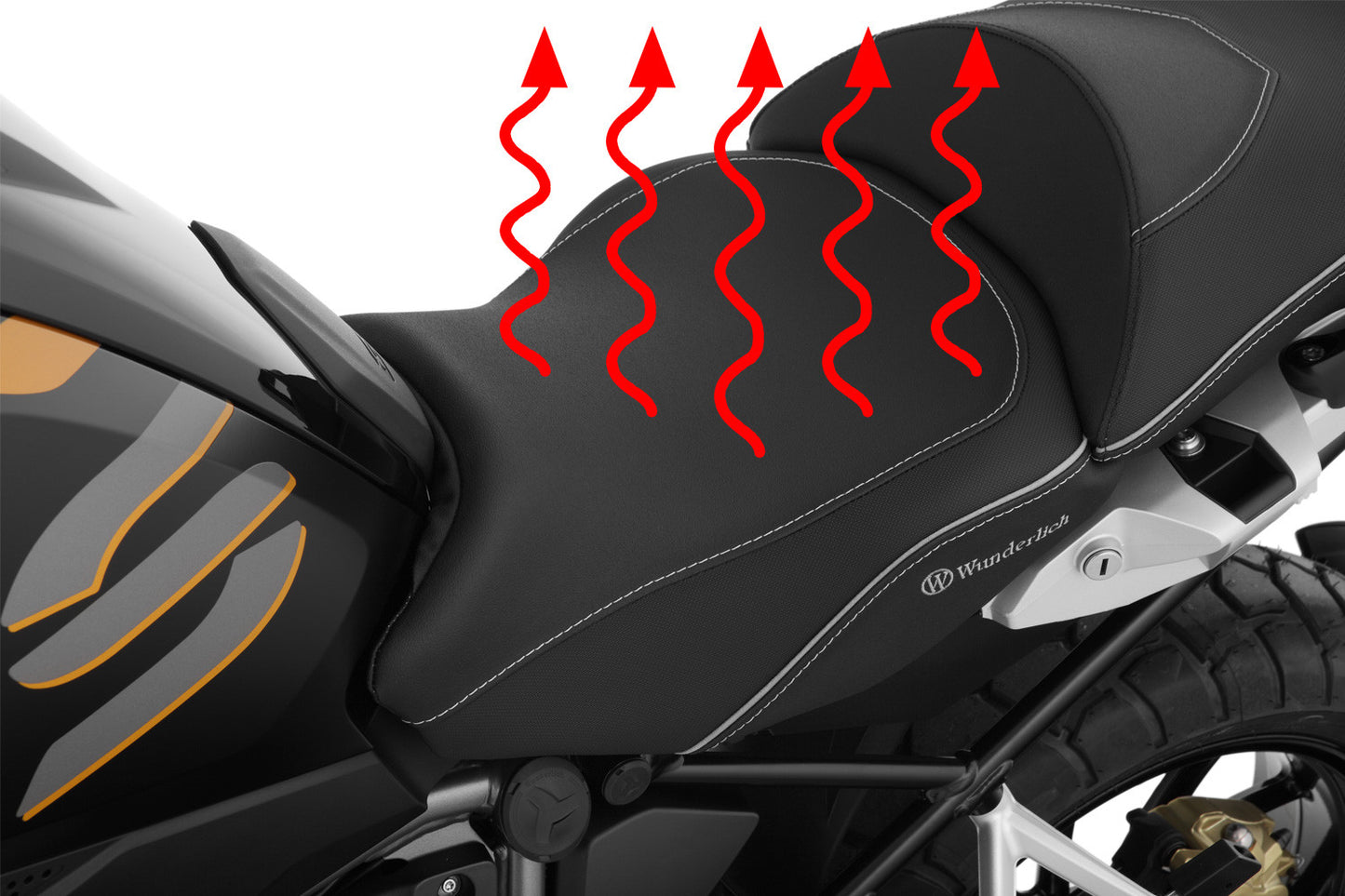 Wunderlich »AKTIVKOMFORT« rider seat - standard with seat heating Smart Plug & Play - black