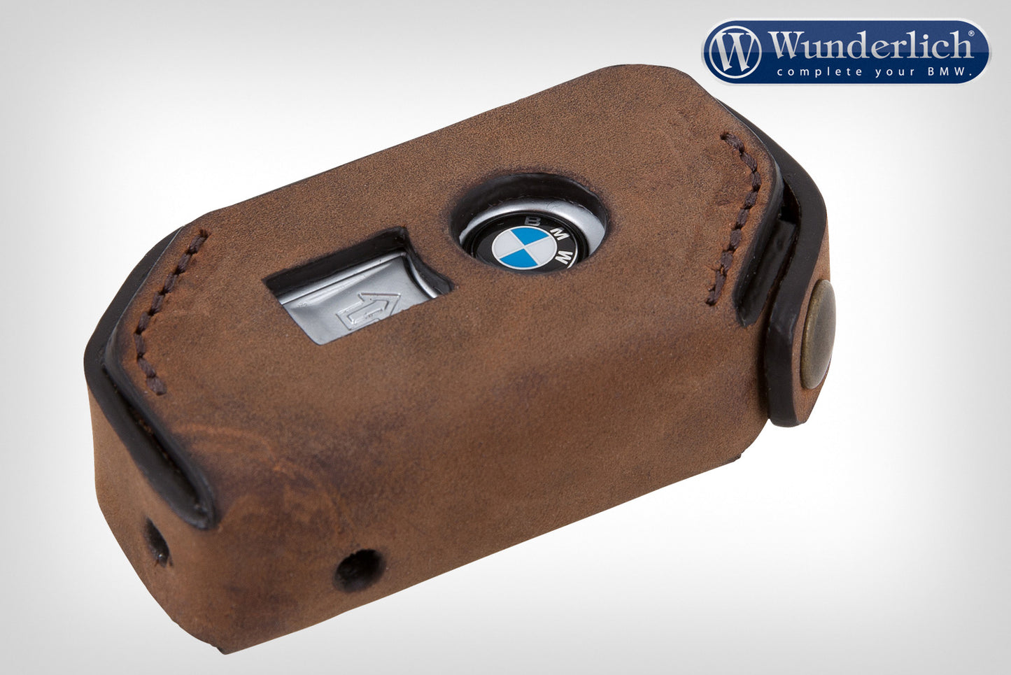 Wunderlich key pouch leather keyless ride brown