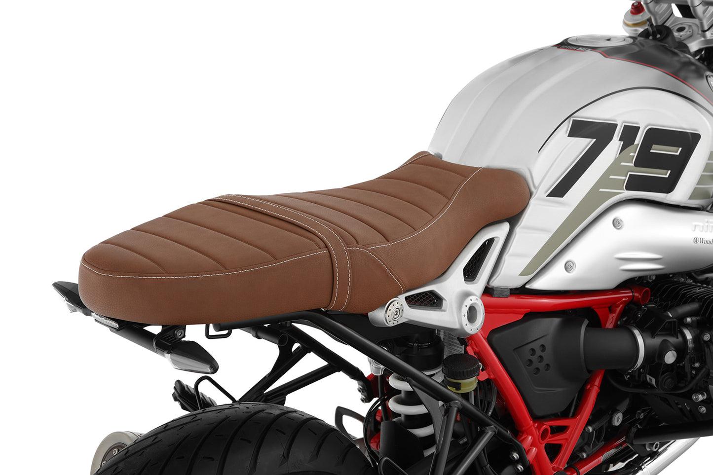 Wunderlich seat AKTIVKOMFORT - one-piece - Scrambler-brown