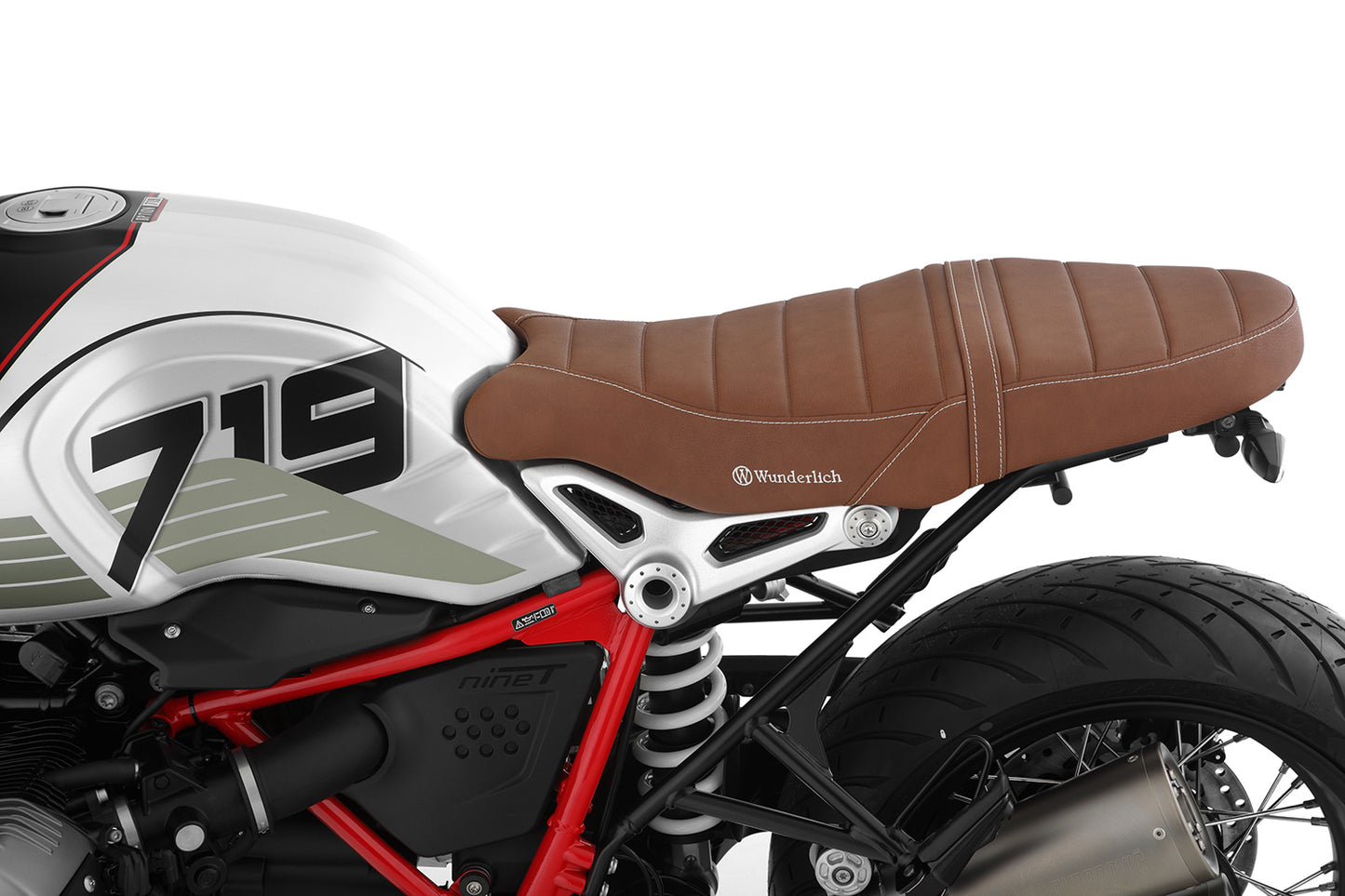 Wunderlich seat AKTIVKOMFORT - one-piece - Scrambler-brown
