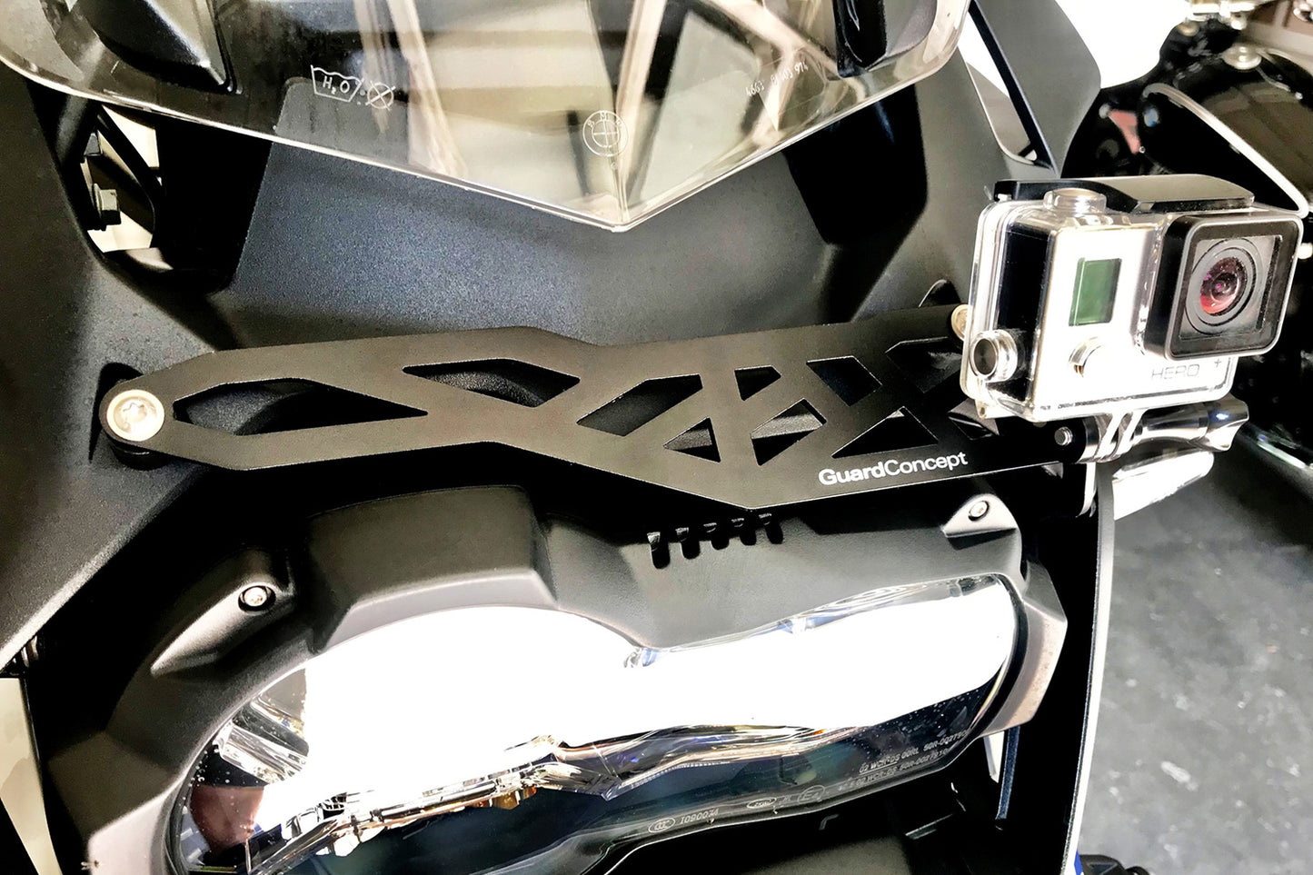 CamRack R 1250 GS with advanced front-lighting system - black