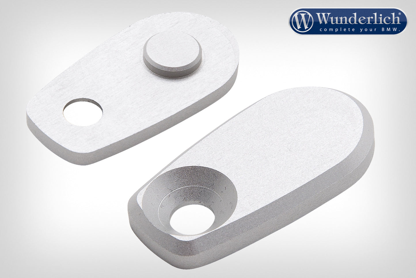 Wunderlich flasher bracket cover - silver