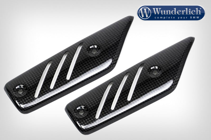 Exhaust heat guard (2-part) - carbon