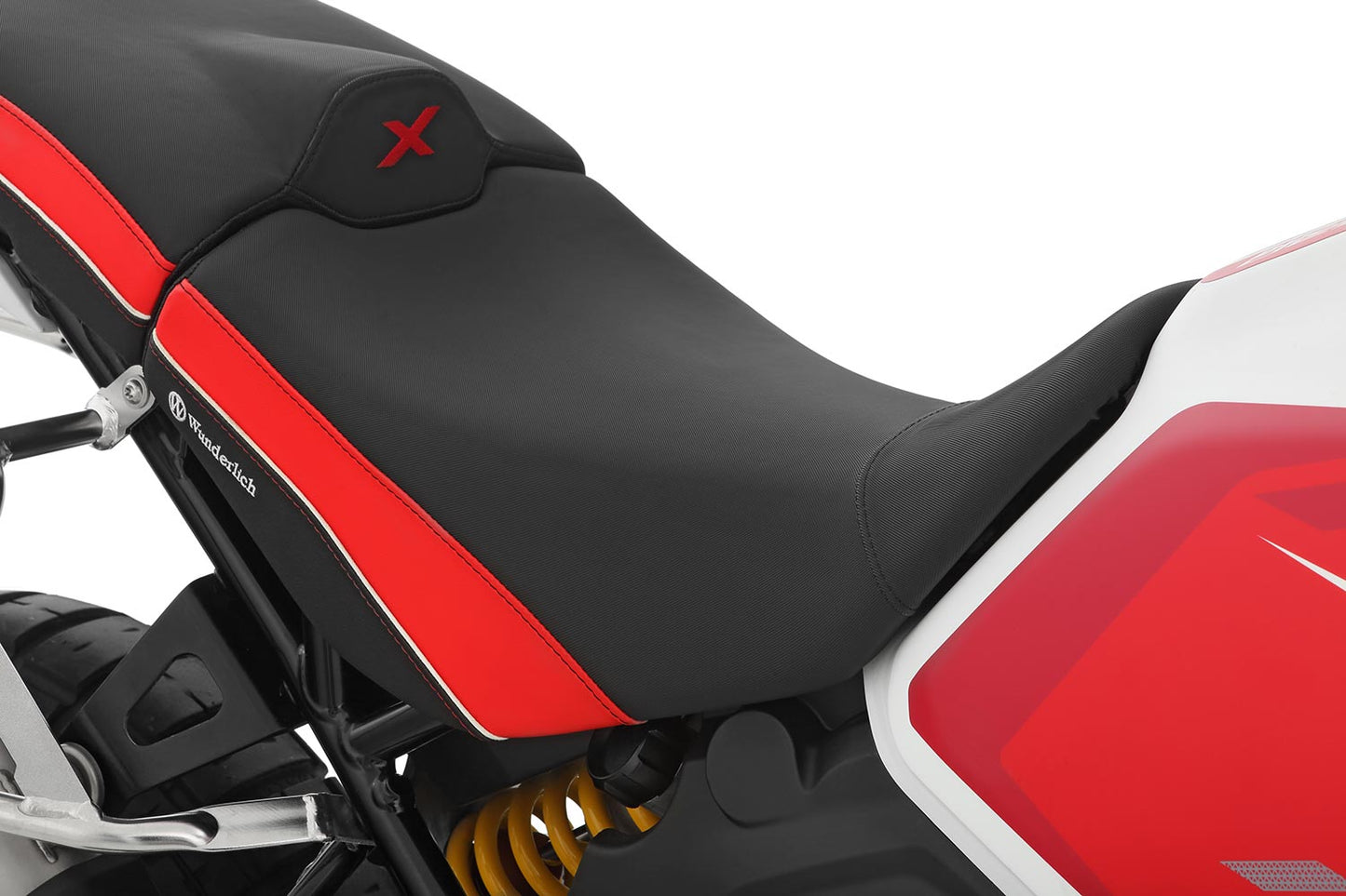 Wunderlich rider seat AKTIVKOMFORT - black-red - low