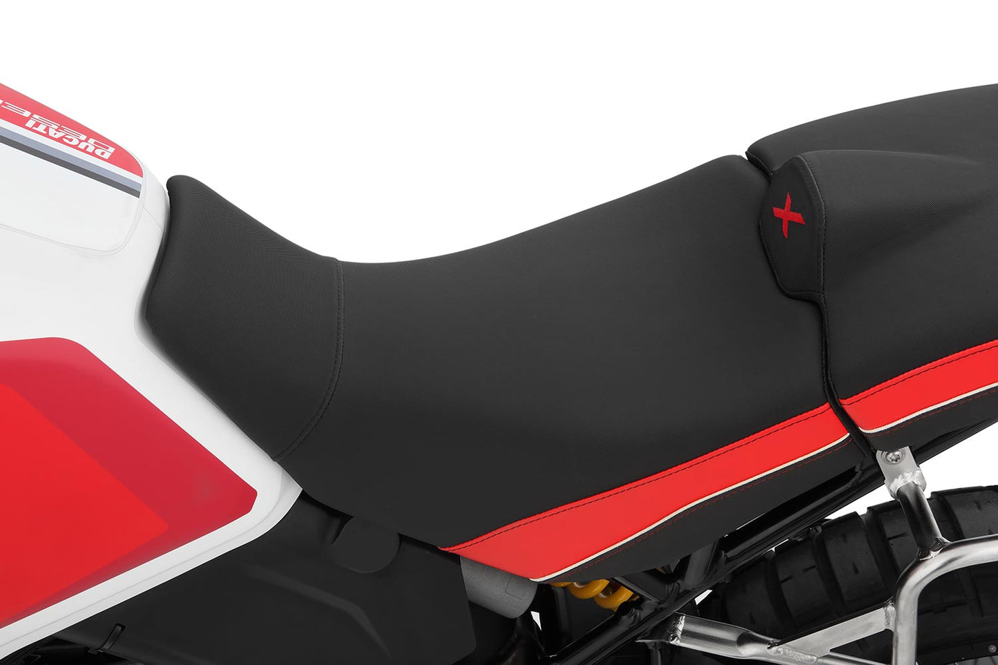 Wunderlich rider seat AKTIVKOMFORT - black-red - high