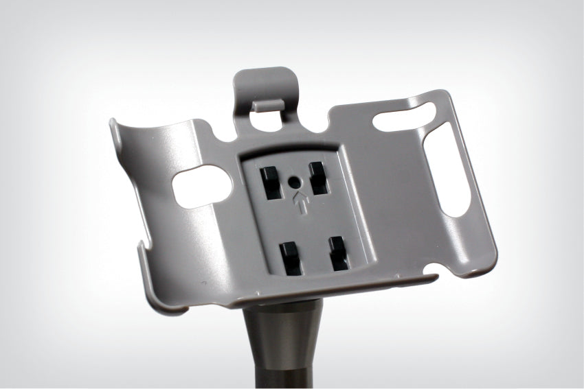 Navigation support MultiPod VARIO with carrier plate incl.silentblocks - silver